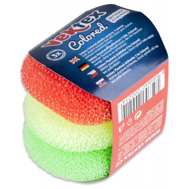 3x dr�t�nka plastov� Vektex Colored 8g