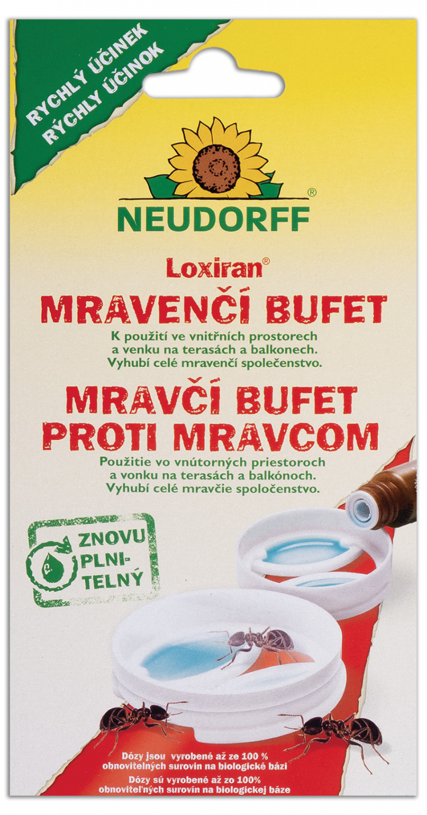 Neudorff Loxiran Mravenčí bufet 2 dózy+ 20 ml náplň