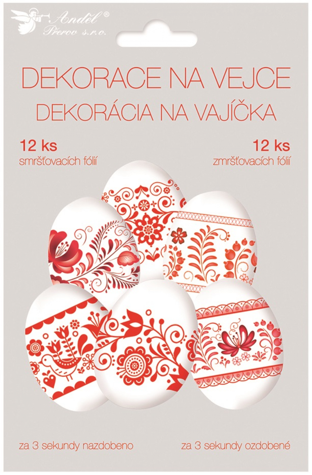 Ko�ilky na vejce �erven� 12 ks