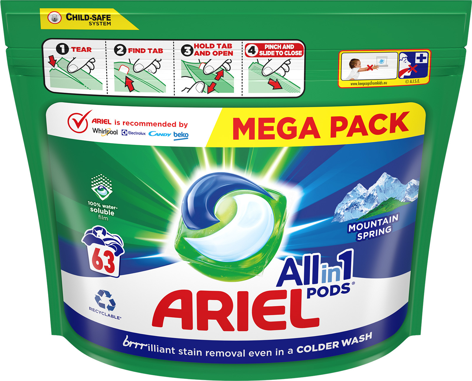 ARIEL All in 1 gelov� kapsle 63 ks Mountain Spring