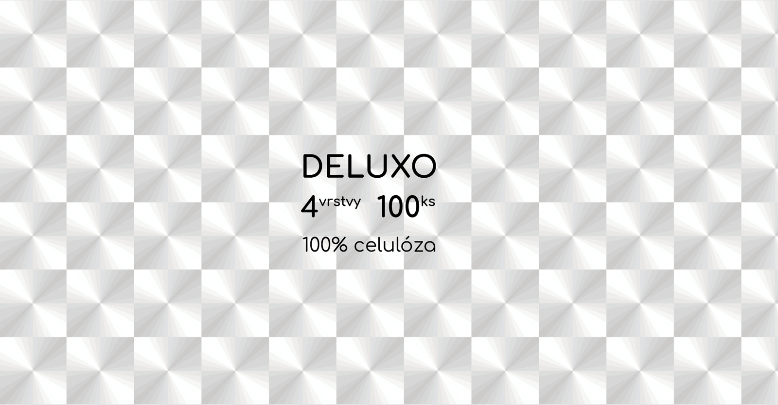 Kapesníčky Deluxo 100 ks 4vrstvé v krabičce, stříbrná kostka