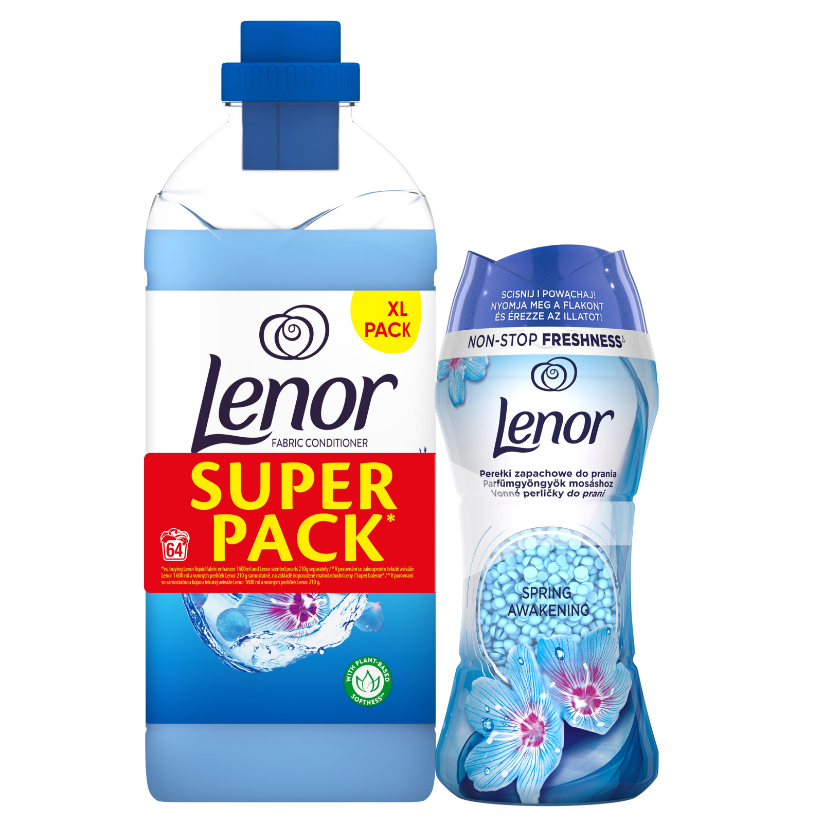 LENOR aviváž 1,6 l + vonné perličky 210 g Spring Awakening