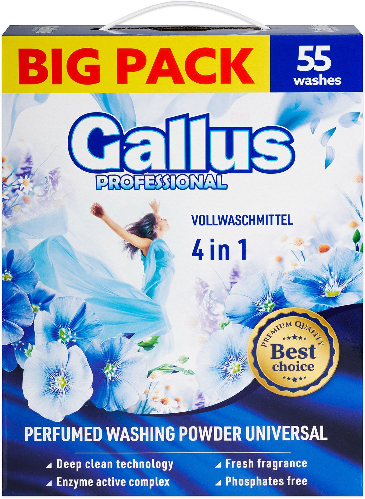 GALLUS Professional prací prášek Universal 3,05 kg/55 PD