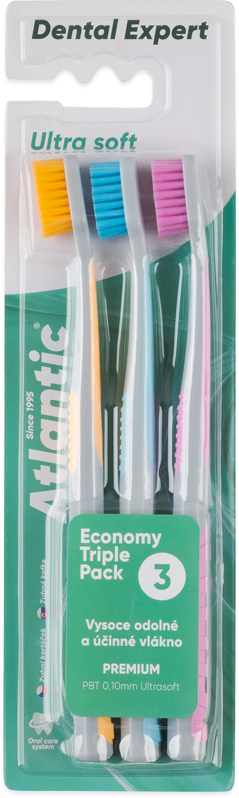 Kart��ek zubn� Atlantic Dental Expert - ultra soft 3 ks