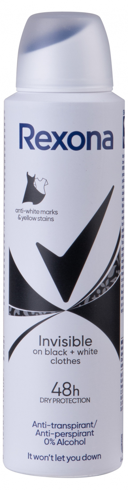 REXONA antiperspirant Invisible Black&White 150 ml