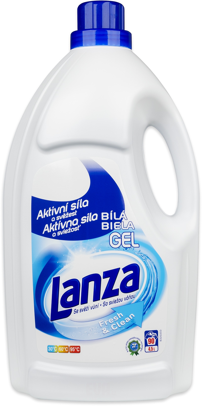 LANZA Fresh&Clean gel 4,5 l/90 PD Bílá