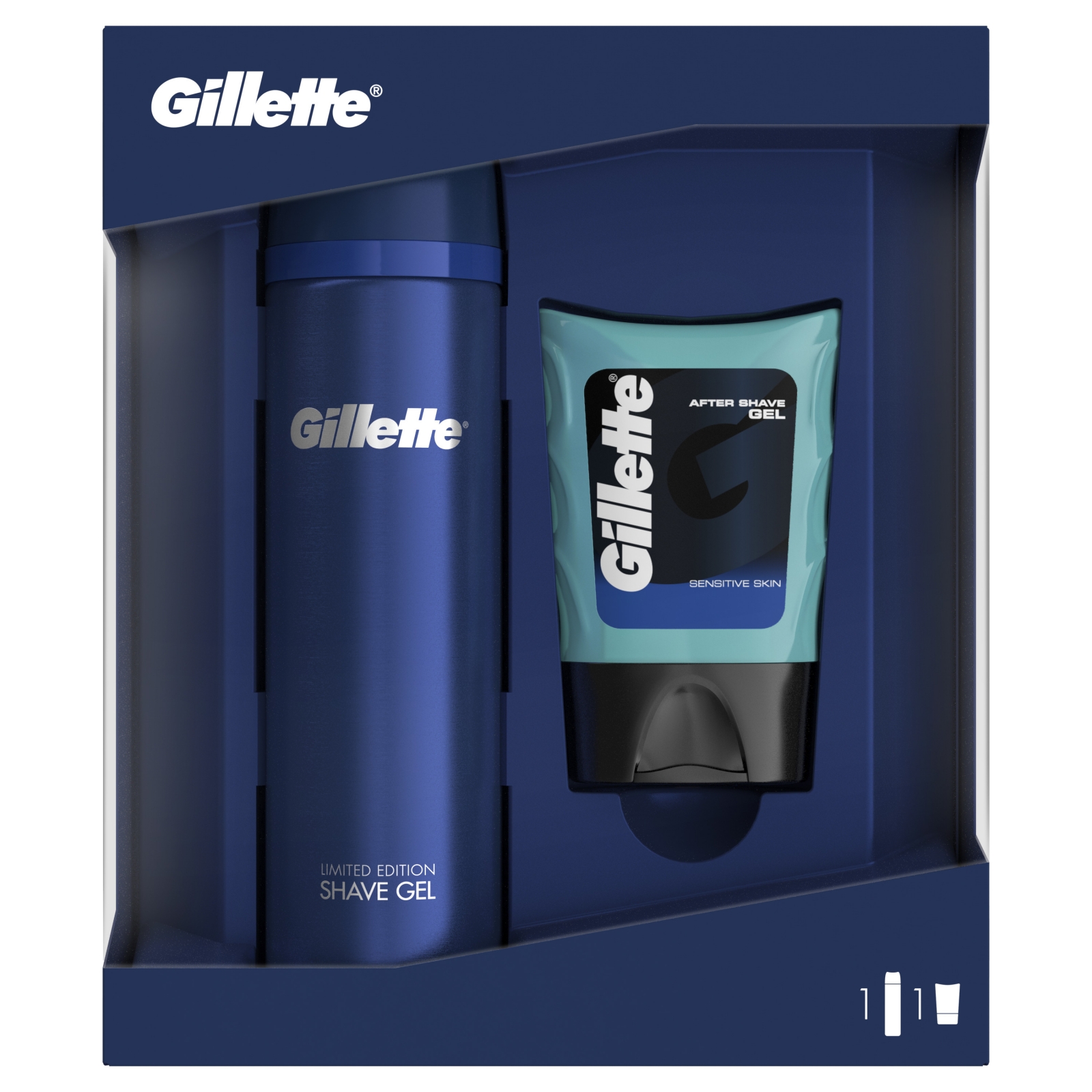 Kazeta GILLETTE (gel 200 ml + gel 75 ml)