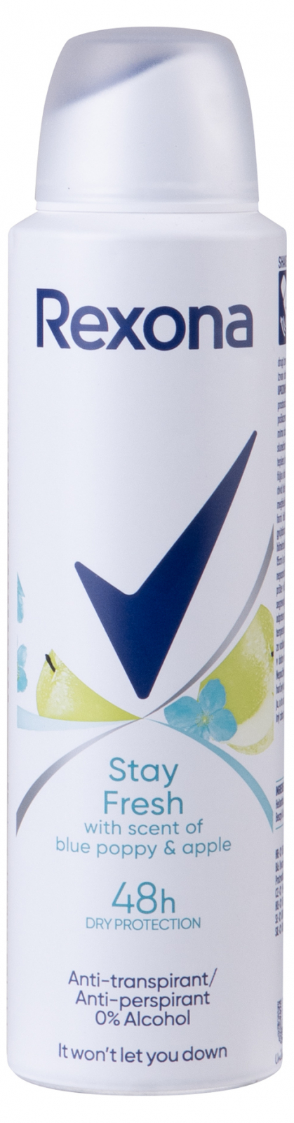 REXONA antiperspirant Stay Fresh Blue Poppy & Apple 150 ml