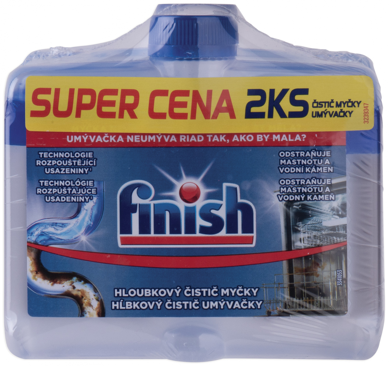 FINISH čistič myčky 2 x 250 ml Regular