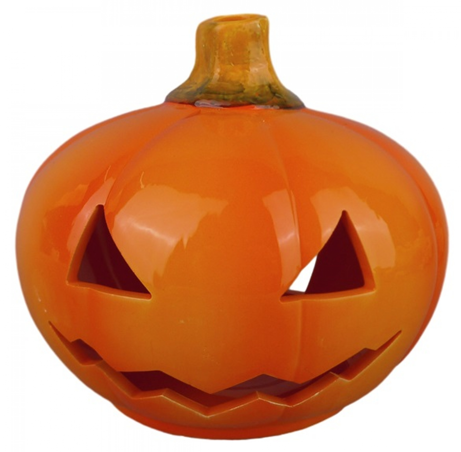 Svícen keramický Dýně Halloween 15 x 14 cm