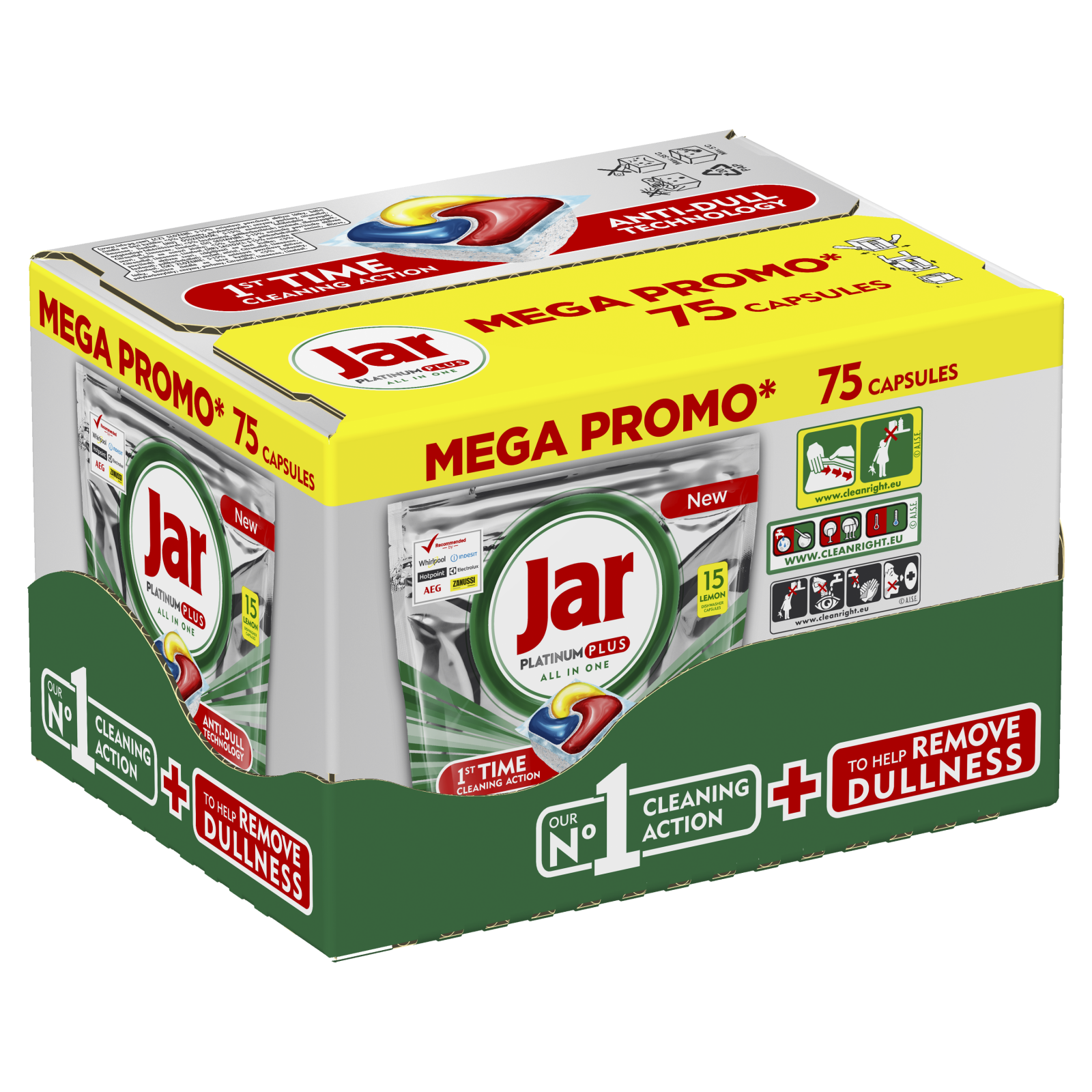 JAR Platinum Plus tablety Box 75 ks (5x15) Lemon