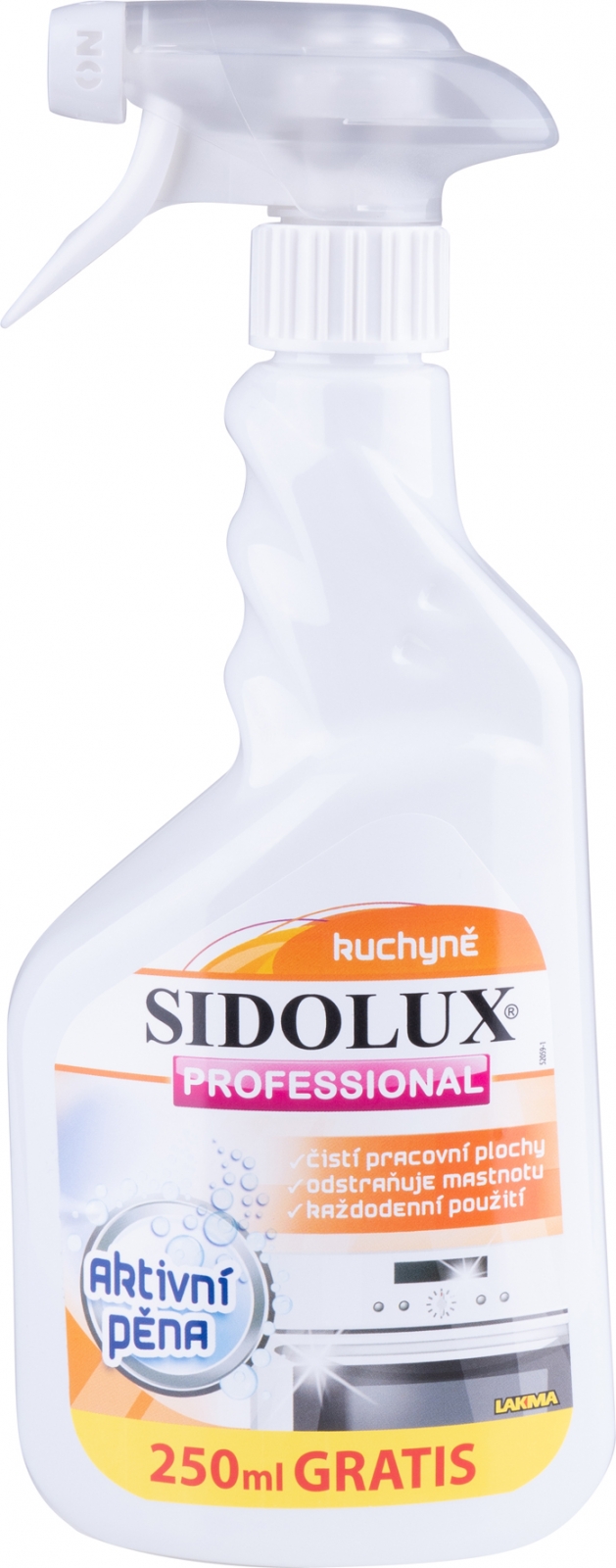 SIDOLUX PROFESSIONAL na kuchyn�, aktivn� p�na 750 ml