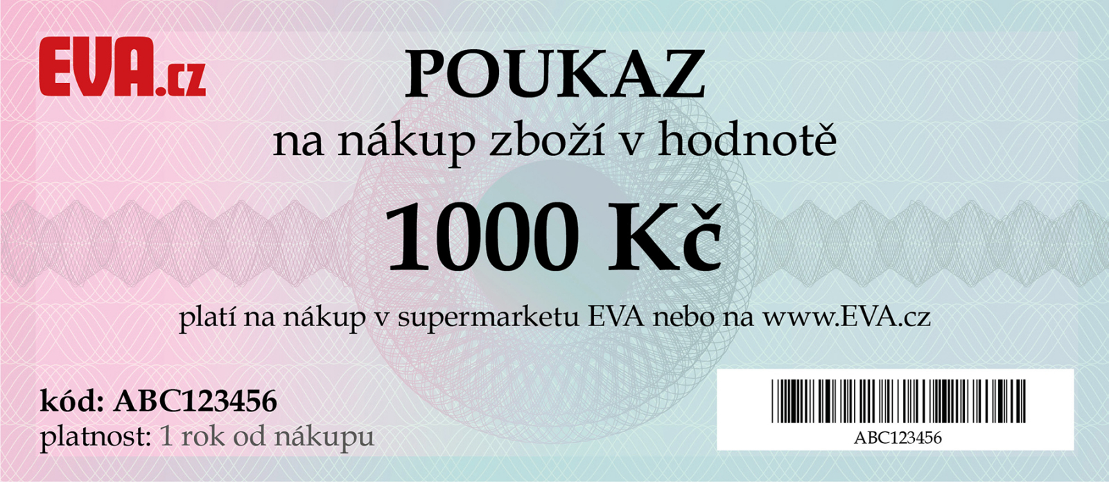 Nákupní poukaz EVA 1000 Kč