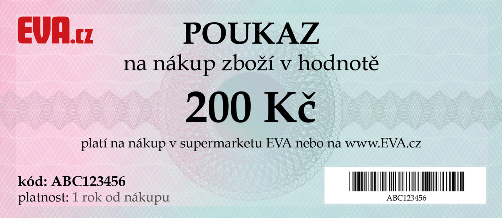 Nákupní poukaz EVA 200 Kč