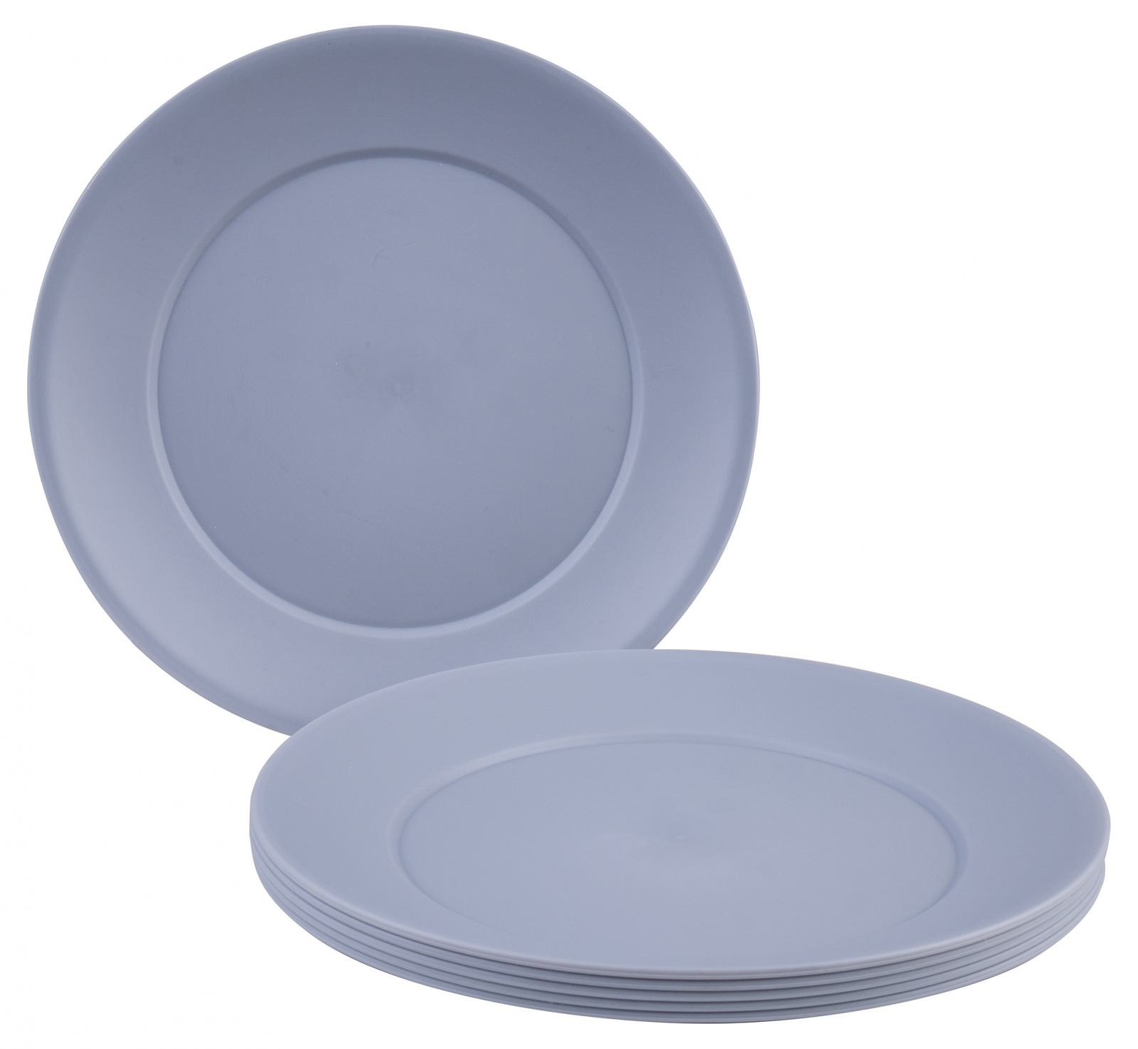 6x tal�� m�lk� plastov� 23,5cm �ediv�