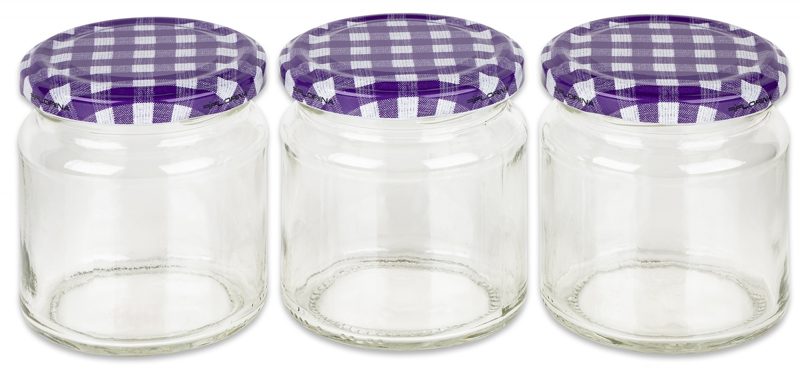 6x sklenice zava�ovac� �roubovac� 200ml s v��kem dekor