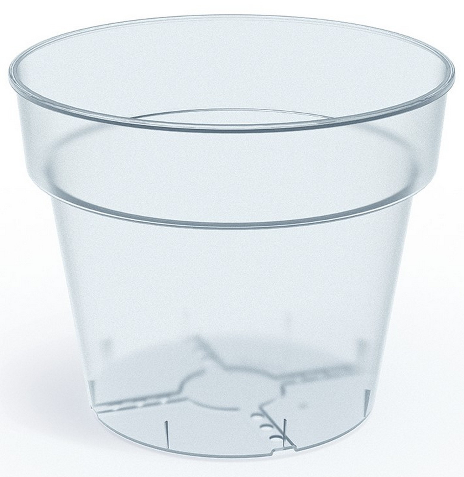 Květináč PLANTI transparentní 19,5 cm